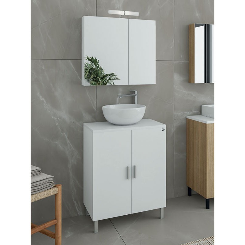 Drop Roma 60 White 5FRMP60WH Έπιπλο Μπάνιου Λευκό