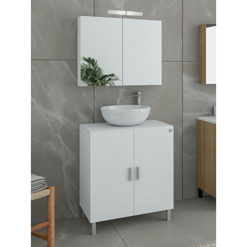 Drop Roma 80 White 5FRMP80WH Έπιπλο Μπάνιου Λευκό