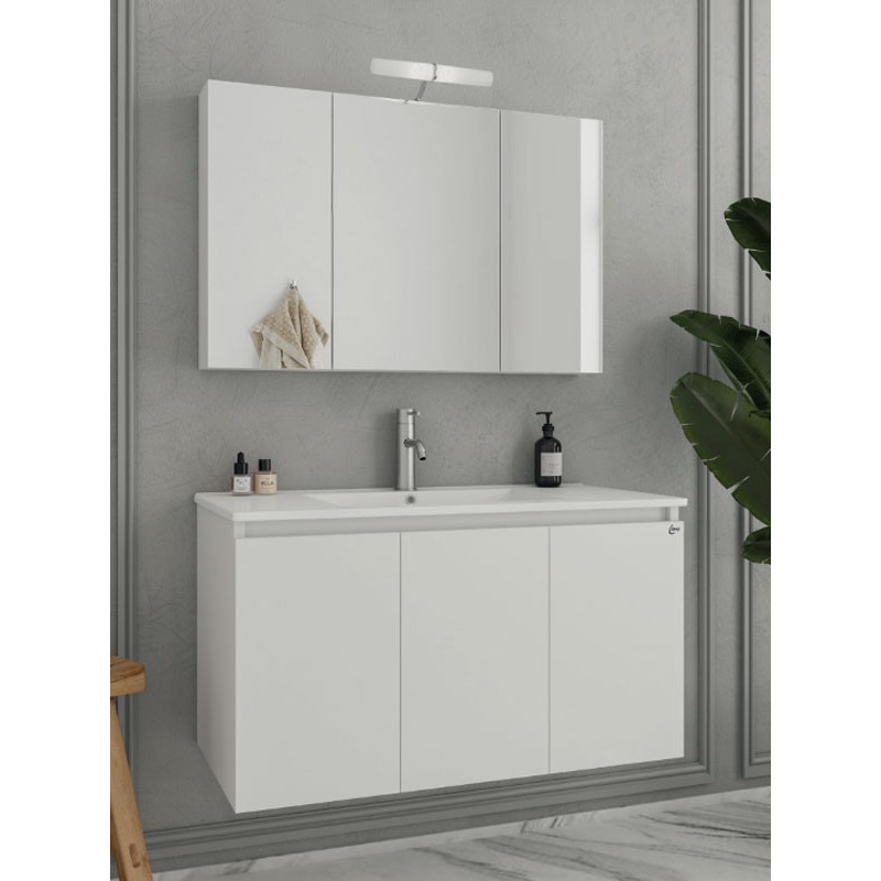 Drop Verona 100 White 5FVR100WH Έπιπλο Μπάνιου Λευκό