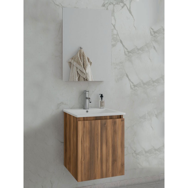 Drop Verona 40 Amber Baroque Oak 5FVRM40BO Έπιπλο Μπάνιου Μελαμινικό