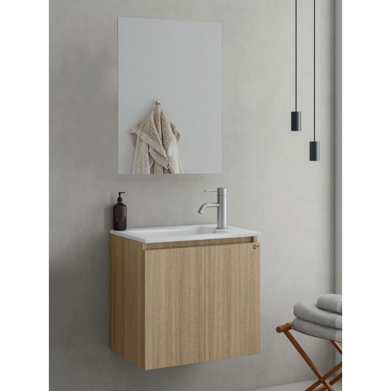 Drop Verona 55 Slavonia Oak 5FVRM55SO Έπιπλο Μπάνιου Μελαμινικό