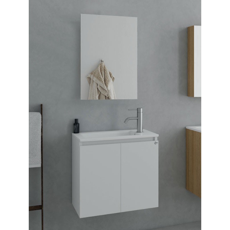 Drop Verona 55 White 5FVRM55WH Έπιπλο Μπάνιου Λευκό