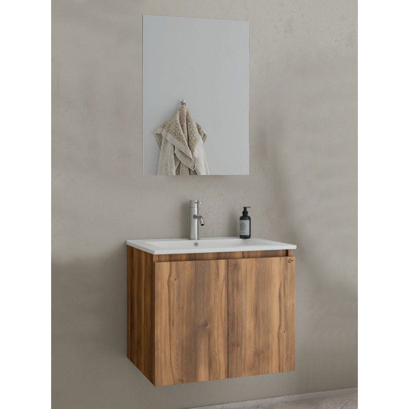 Drop Verona 60 Amber Baroque Oak 5FVRM60BO Έπιπλο Μπάνιου Μελαμινικό