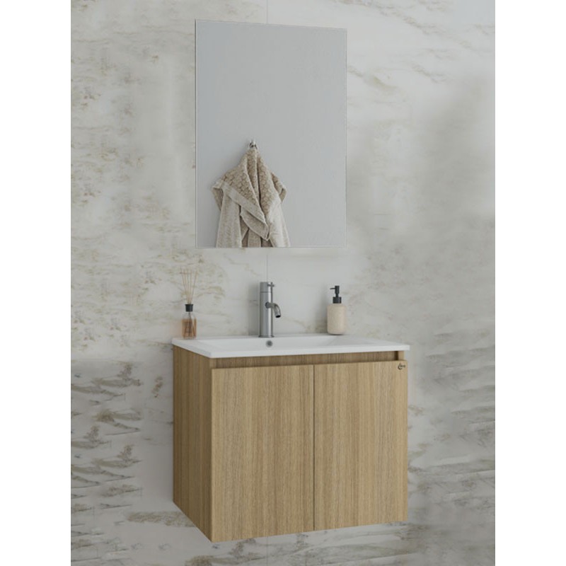 Drop Verona 60 Slavonia Oak 5FVRM60SO Έπιπλο Μπάνιου Μελαμινικό