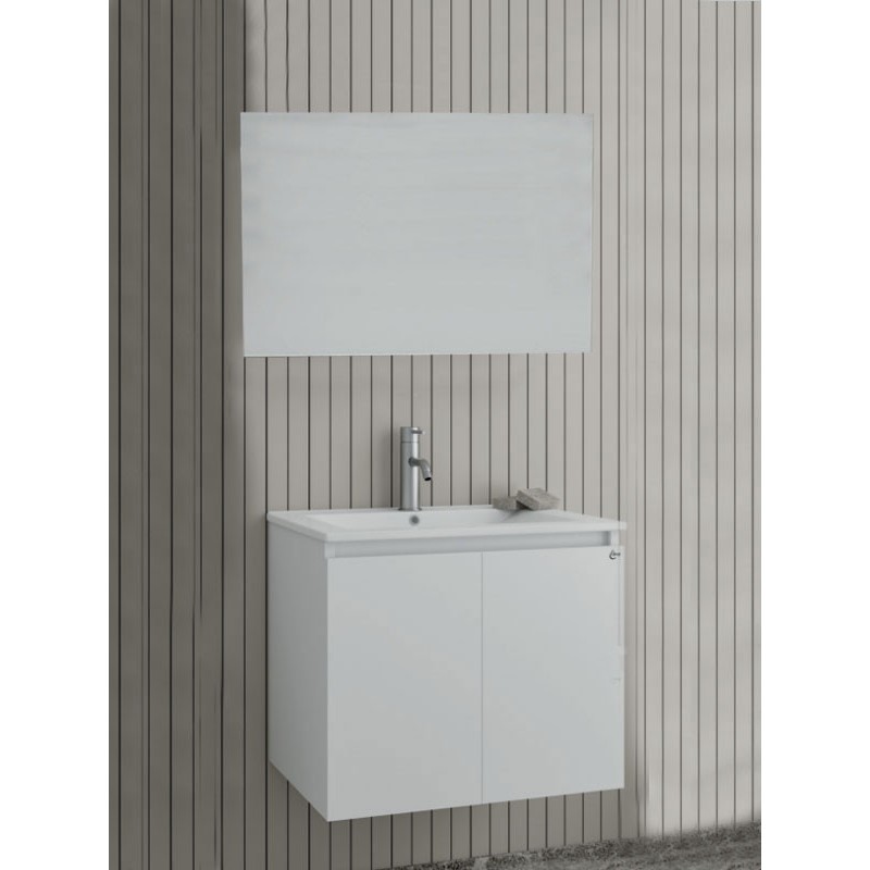 Drop Verona 75 White 5FVRM75WH Έπιπλο Μπάνιου Λευκό