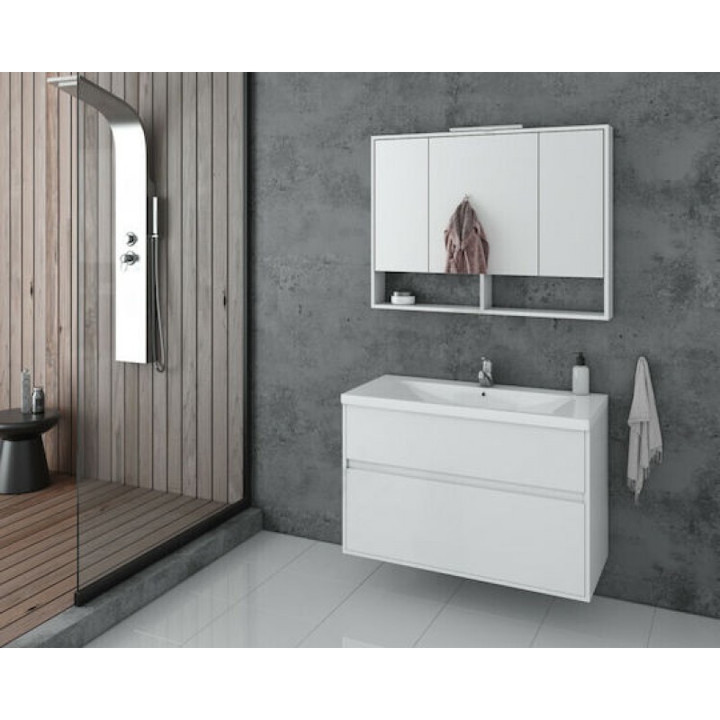 Έπιπλο Μπάνιου INSTINCT 100 WHITE WH100