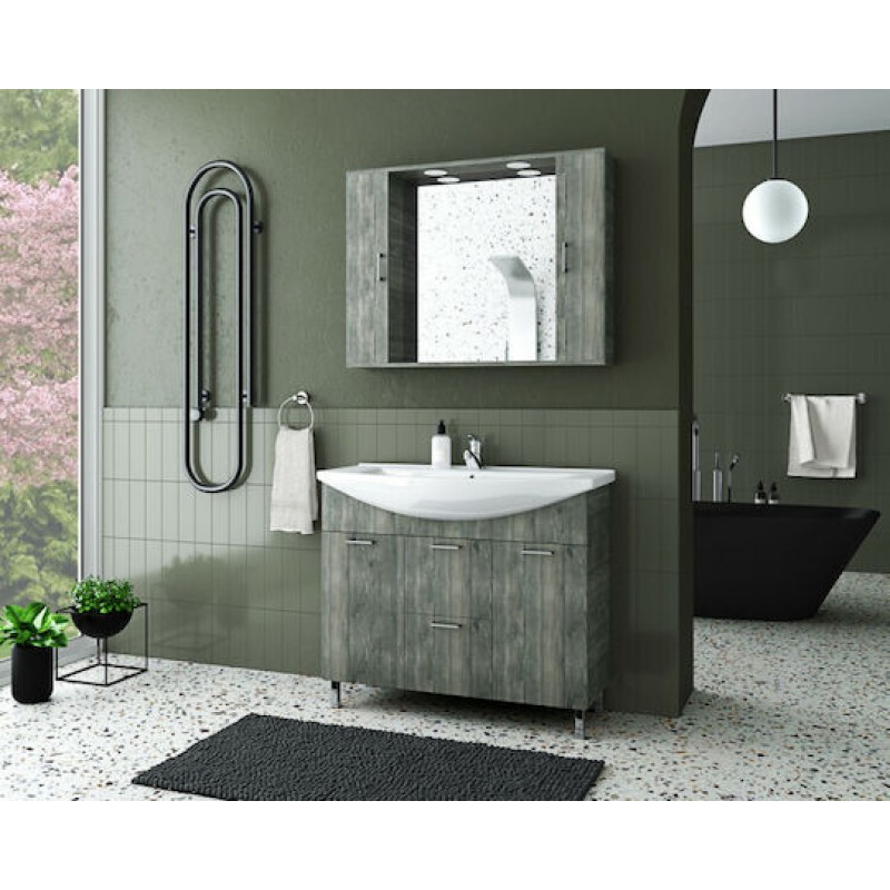 Έπιπλο Μπάνιου RITMO 95 SMOKED OAK