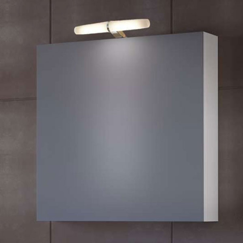 Drop Status 60 Καθρέπτης Επίπλου Μπάνιου ΜΕ ΦΩΤΙΣΤΙΚΟ  LED  Διαστάσεις: 55 cm X 12 cm X 55 cm