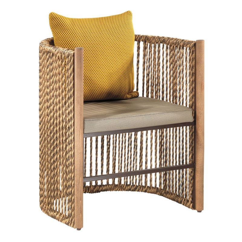 KK131P Μεταλλική πολυθρόνα με χειροποίητη πλέξη    Μήκος 68  βάθος 56 υψος 70     