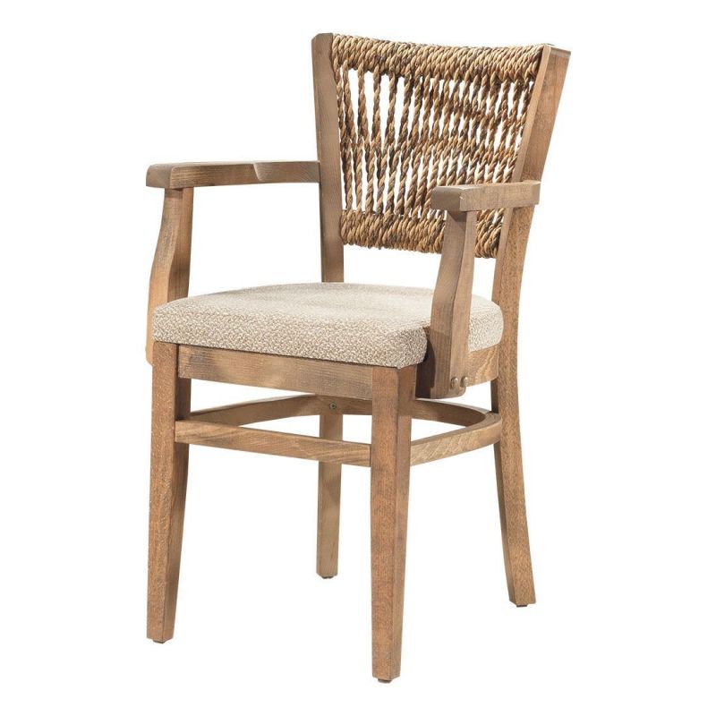 PP134P  Πολυθρόνα από μασίφ φουρνιστή οξιά   85 X 54 X 55 (CM) 