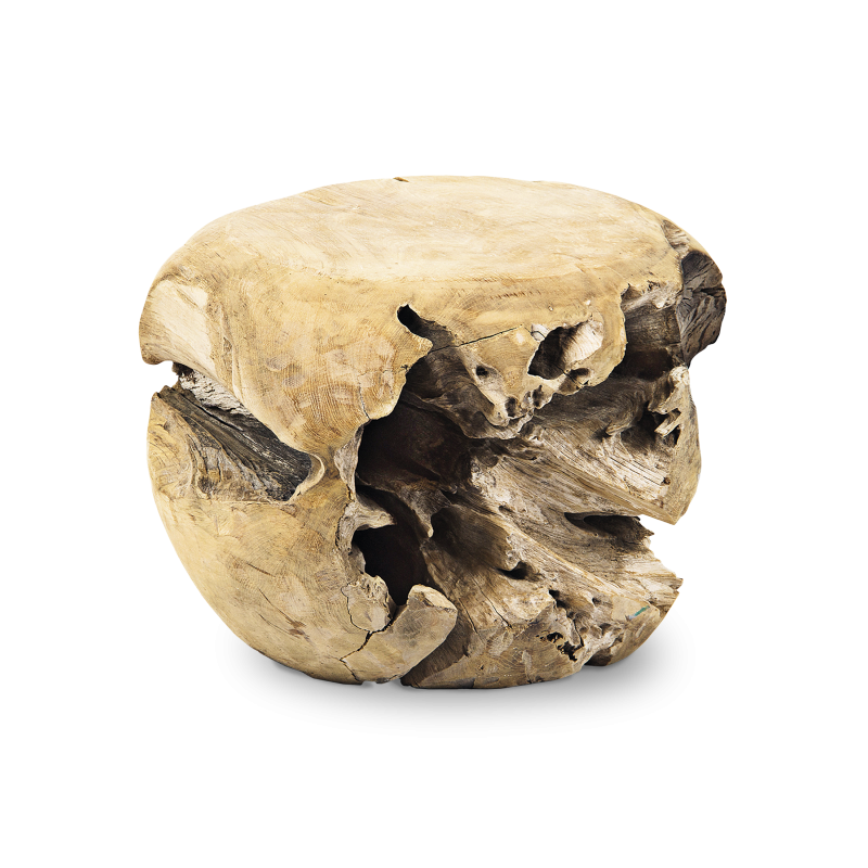 Τραπέζι σαλονιού από ρίζα teak Φ50Χ45  ( BS-1)