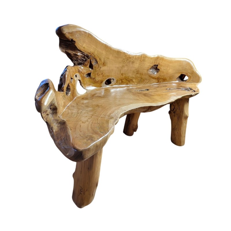 Καναπές  παγκάκι ROOT  από φυσική ρίζα ξύλου Teak Διαστάσεις: 150x60x75cm  