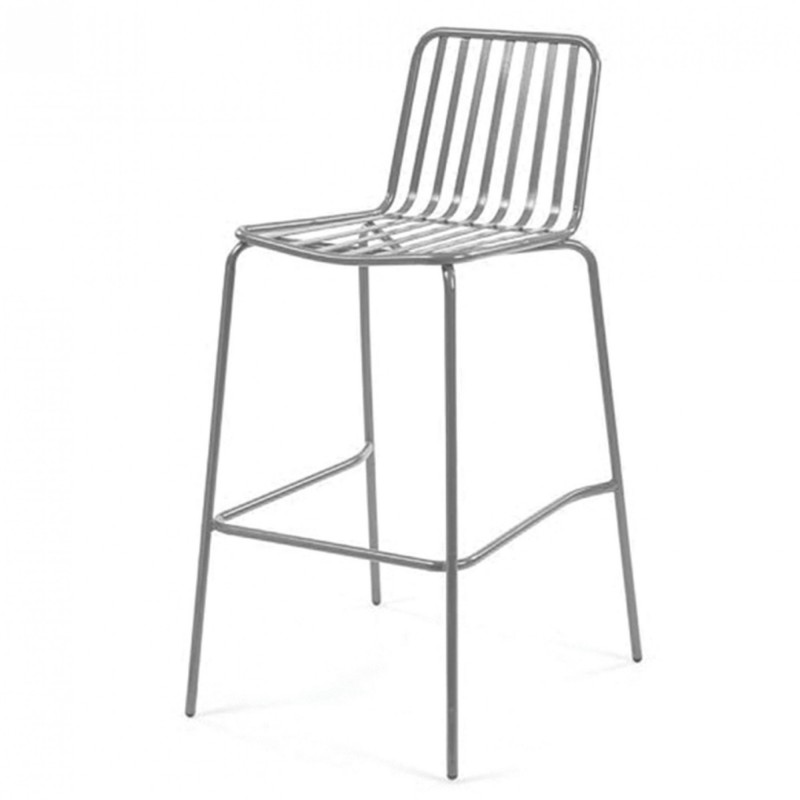 TS-397 - Μεταλλικό Σκαμπό Μπαρ 397 με έδρα μέταλλο. 42x46x107cm