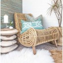 AGAPI CANE Πολυθρόνα από φυσικό Bamboo Rattan και σκελετό από ξύλο teak  Διαστάσεις: 67x77x90cm 