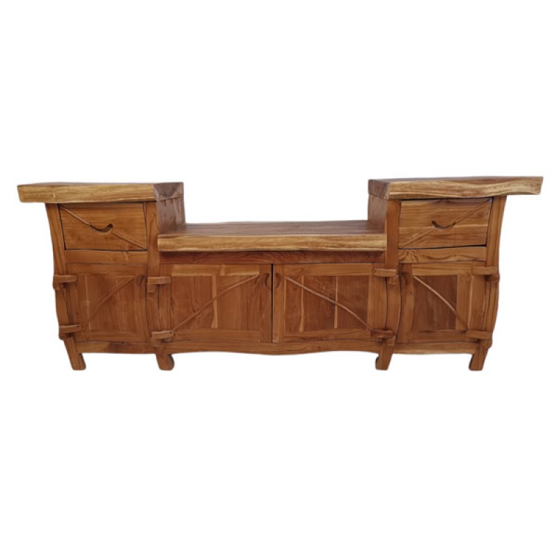 Μπουφές BT-400  από ξύλο Teak-Suar  Διαστάσεις: 200x50x80