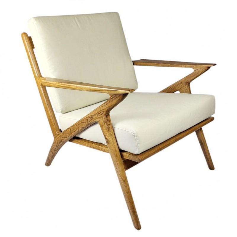 Πολυθρόνα FUTURA  ξύλο Teak Ινδονησίας   70x80x80 