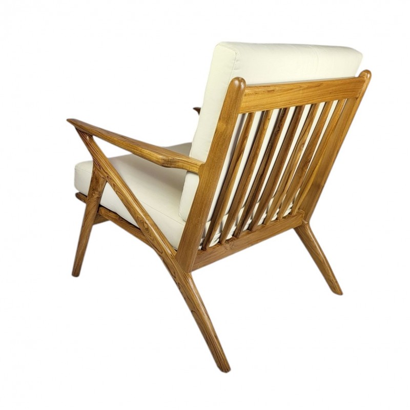 Πολυθρόνα FUTURA  ξύλο Teak Ινδονησίας   70x80x80 