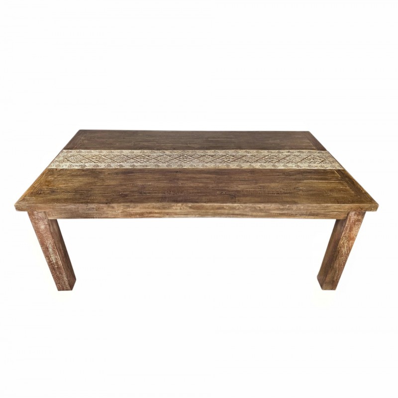 CARVING 140649   Τραπέζι φαγητού από ξύλο Suar Teak  Διαστάσεις: 200x100x75