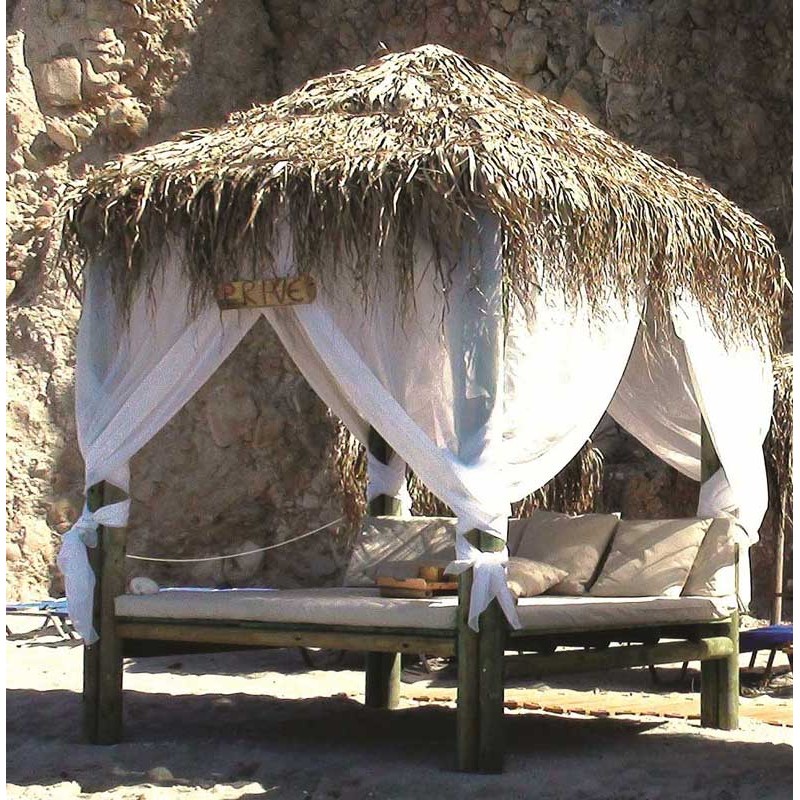 EXOTIQ Οντάς - Daybed κρεβατι από ξυλεία εμποτισμού Φινλανδίας 220x220x250 cm