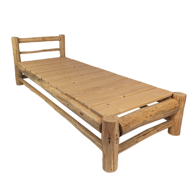 Primitive lounger από κορμούς Αυστριακού πεύκου 200χ78x33cm