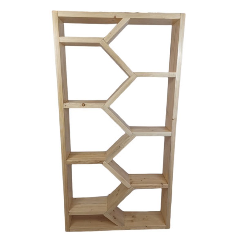 R-5  Ραφιέρα κορμός από ξύλο Suar  100x25x190  cod 799888