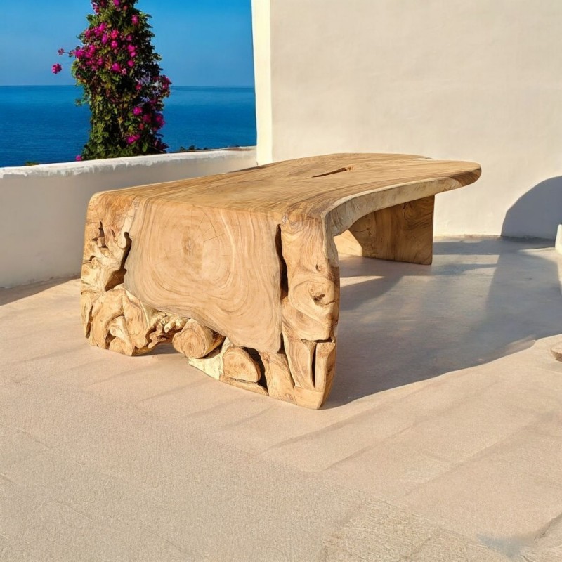 Τραπέζι WATERFALL από συμπαγές φυσικό ξύλο teak,    Διαστάσεις 230 x90x75cm  