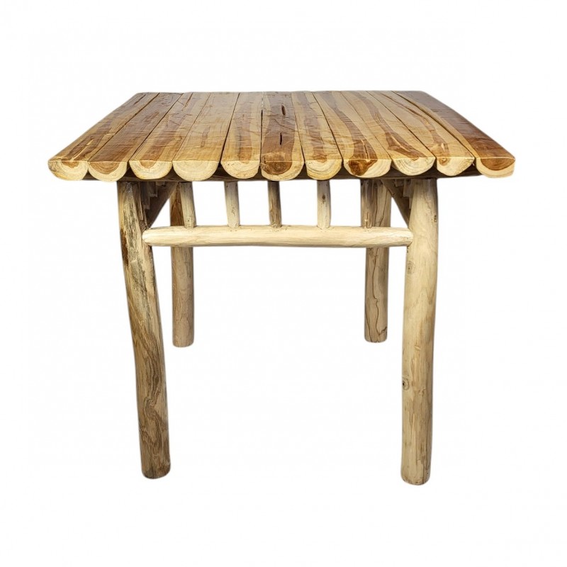 T-3021 τραπέζι από φυσικό μασίφ ξύλο teak  Διαστάσεις: 80x80x75 