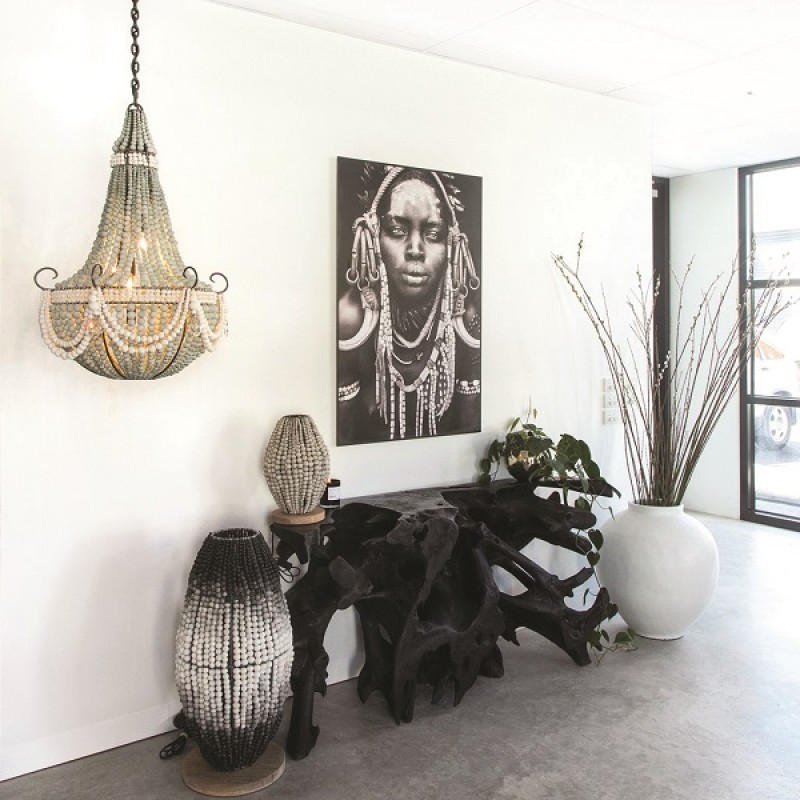 WT-1 black  160507555  - Κομότα  ρίζα teak φυσικό  160X50X75 cm