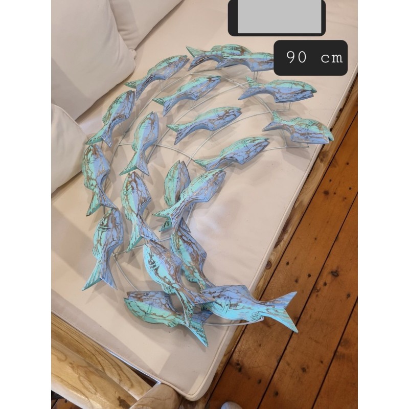 SHIPPING COST  FOR 2 BLUE  FISH WALL DECOR   DIMENSIONS 90 cm 