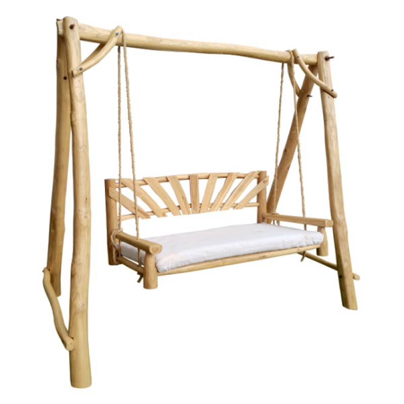 SC-1   Κούνια από εξωτικό ξύλο teak Διαστάσεις:180x100x180