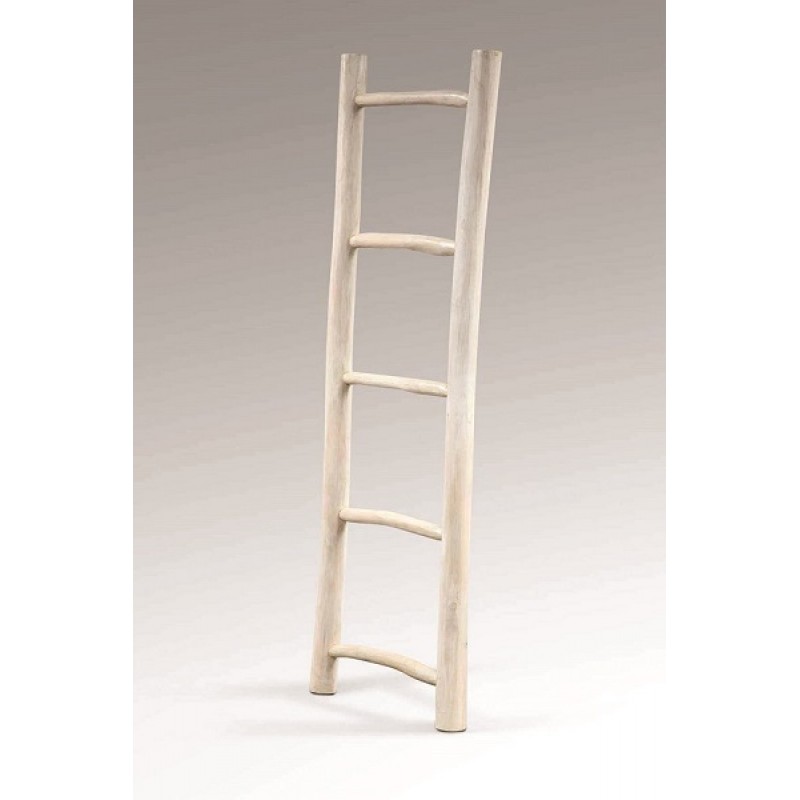 ΡΑΦΙ ΣΚΑΛΑ TEAK WOOD 46x5xΥ150cm  - PRIMITIVE   Σκάλα πετσετών  67888 