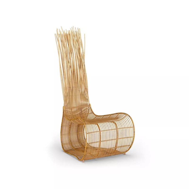  TRELLI  Πολυθρόνα από φυσικό Rattan .Διαστάσεις 55x60x130