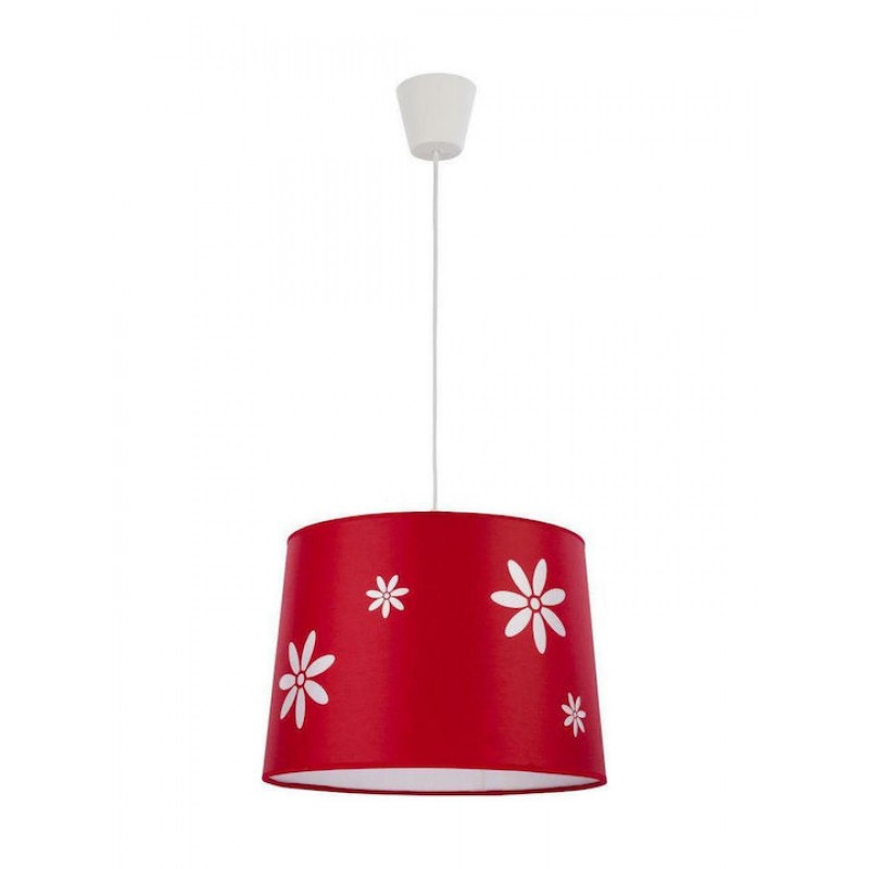 Φωτιστικό Κρεμαστό TK Lighting Flora 2416 Κόκκινο