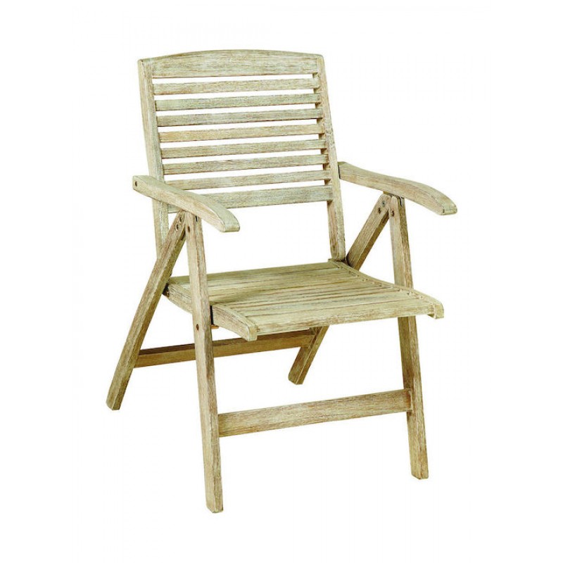 Ξύλινη Χαμηλόπλατη Πτυσσόμενη Πολυθρόνα 5 Θέσεων Κωδικός: GET-5 LB-S