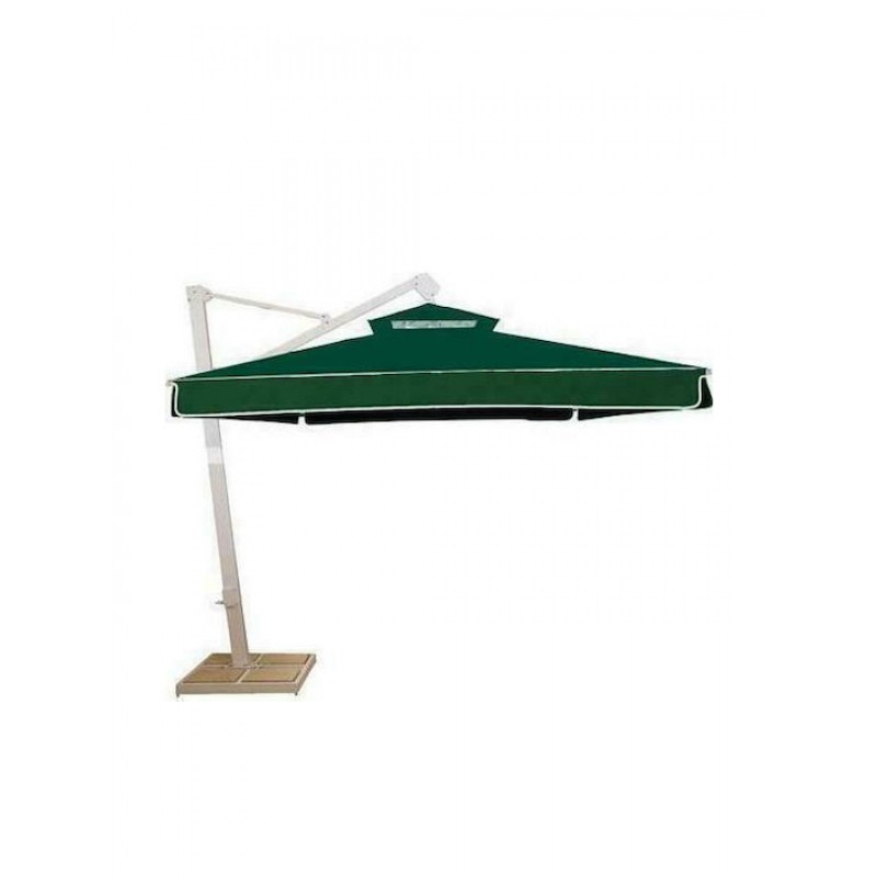 Ομπρέλα Κρεμαστή Τετράγωνη Αλουμινίου RK3300D Dickson Πράσινη 3x3m