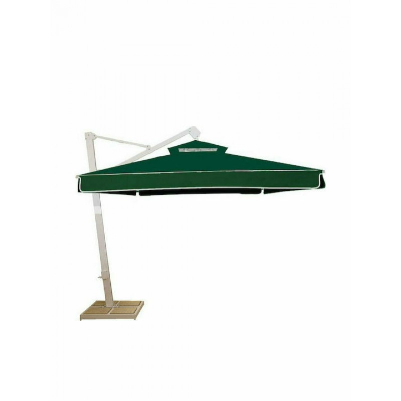 Ομπρέλα Κρεμαστή Τετράγωνη Αλουμινίου RK4400D Dickson Πράσινη 4x4m