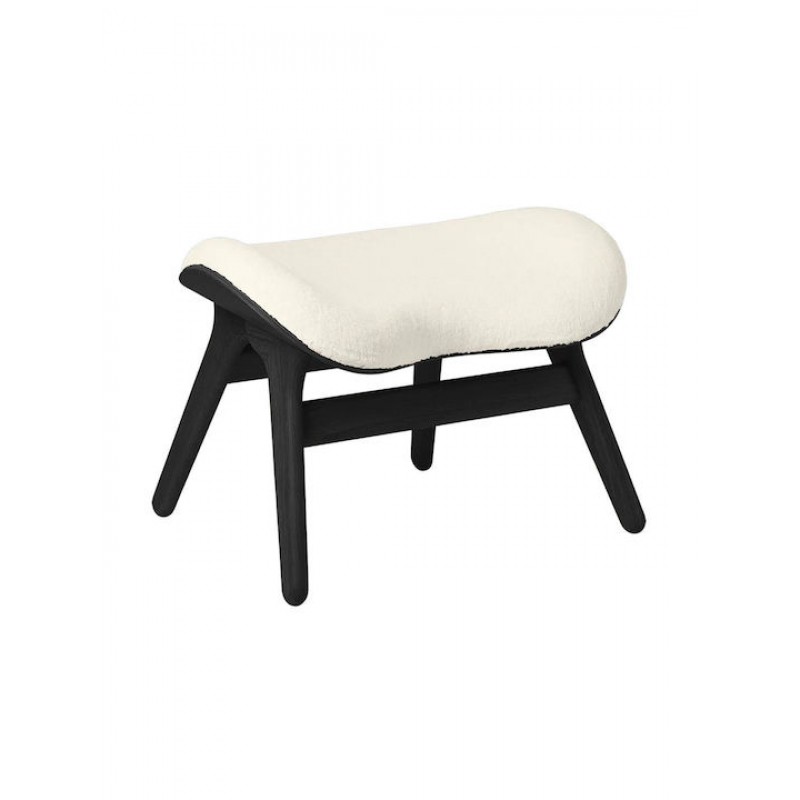 Σκαμπό Ottoman Teddy Bear 5105C5573-6 63x50x43cm Black Oak-White Umage