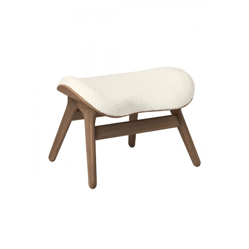 Σκαμπό Ottoman Teddy Bear 5873C5573-6 63x50x43cm Dark Oak-White Umage
