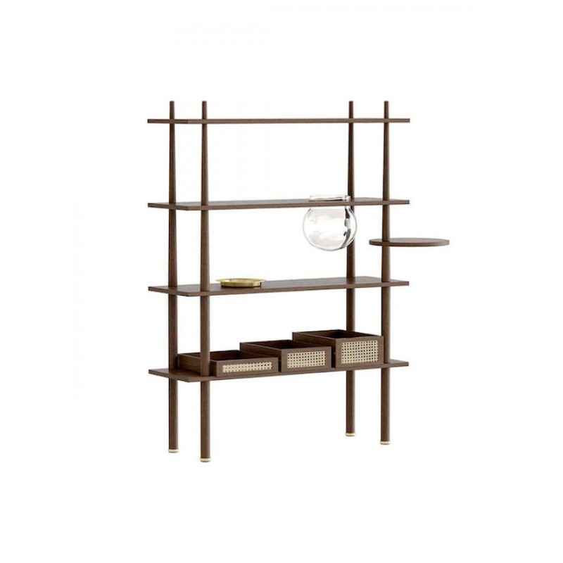 Ραφιέρα Stories 5773C5773-4 110x35x148cm Dark Oak Umage