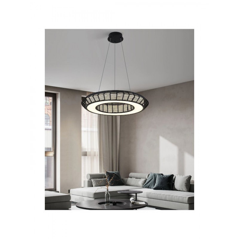 Sunlight Πολυφωτο-Κρεμαστο Φωτιστικο Led-Κωδ. Zeus-P-Bk