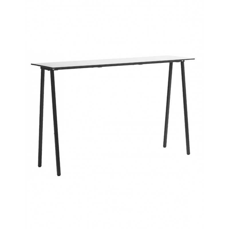 Gaber Format 120χ50χ110  Τραπέζι σταντ μεταλλικό με άσπρο καπάκι compactop  ( δυνατ. επιλογής διαστάσεων και  χρώματος )