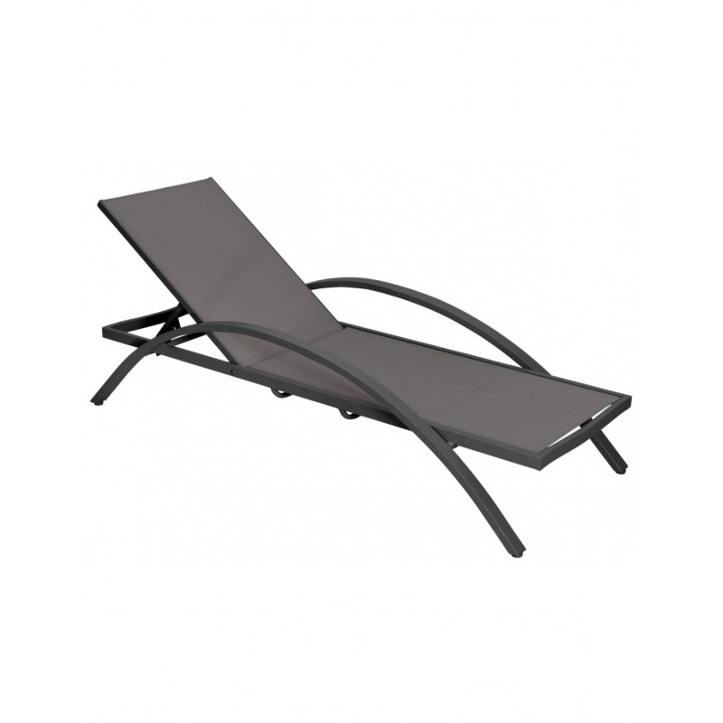 Girona ξαπλώστρα ΑΝΘΡΑΚΙ   193x73x52cm  Κωδικός : 29988-115007 