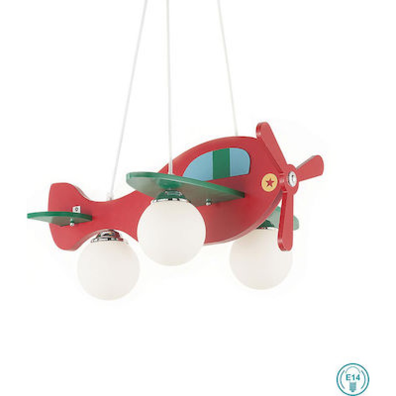 Ideal Lux Αεροπλανάκι Ροζ 136318  Κρεμαστό Φωτιστικό