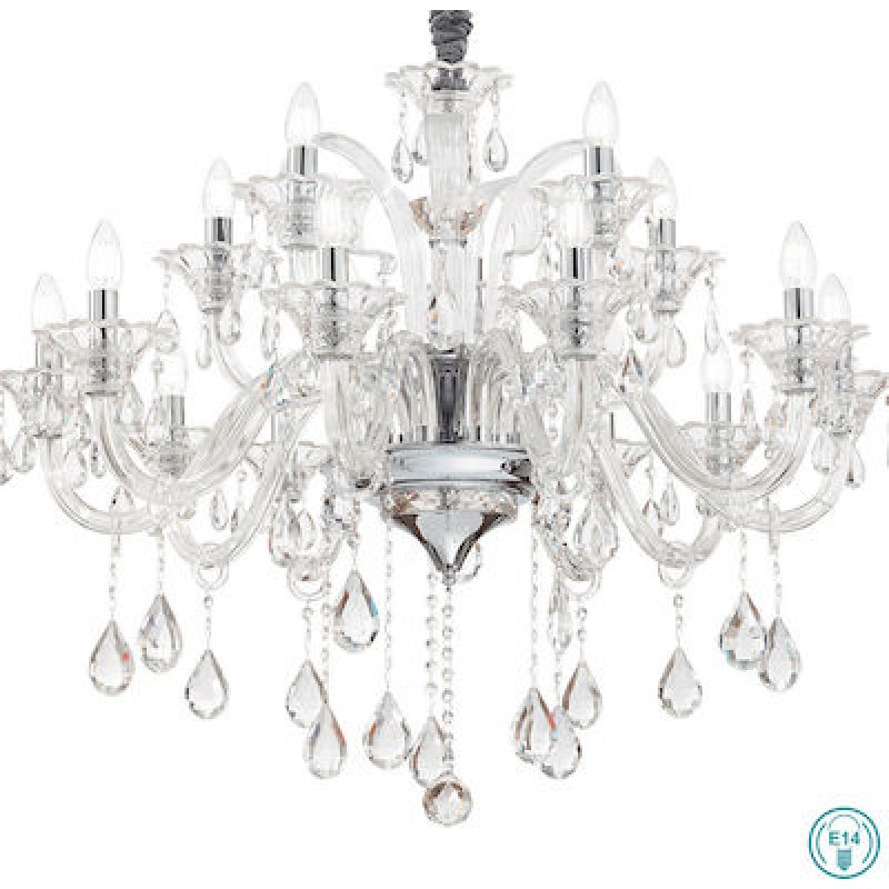 IDEAL LUX 15ΦΩΤΟΣ ΠΟΛΥΕΛΑΙΟΣ ΓΥΑΛΙΝΟΣ ΔΙΑΦΑΝΟΣ COLOSSAL SP15 114170