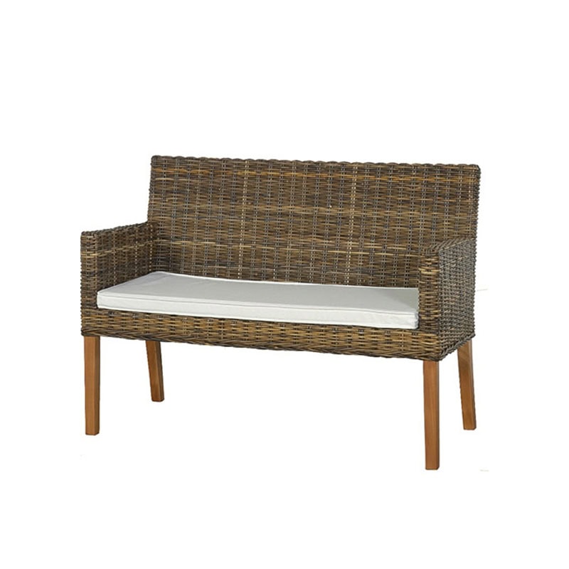 Καναπές διθέσιος από φυσικό Rattan- 2150SB1 Διάσταση προϊόντος: 115Χ85Χ50