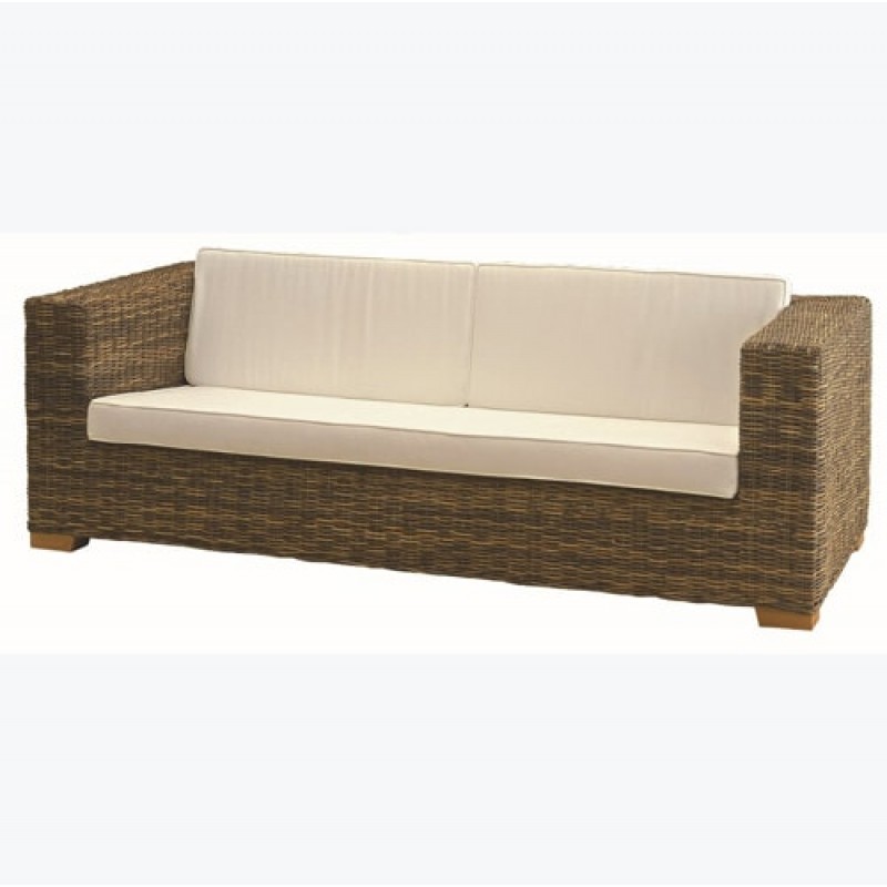 Καναπές τριθέσιος από φυσικό Rattan – 6041SB2 Διάσταση προϊόντος : 240X100X72H