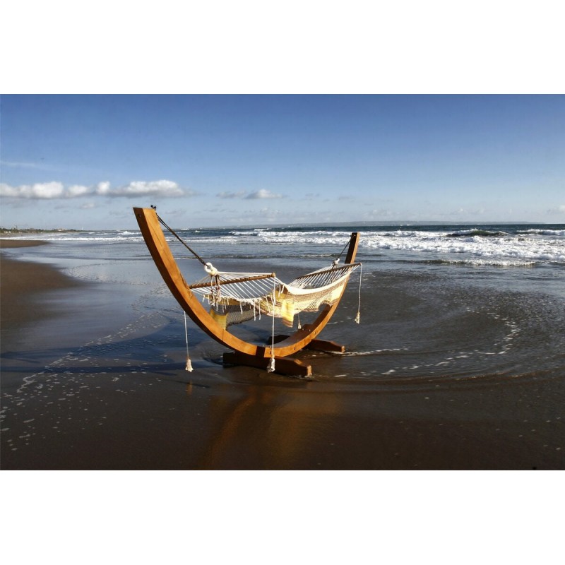 Αιώρα από ξύλο Teak και βαμβακερό κορδόνι-800804