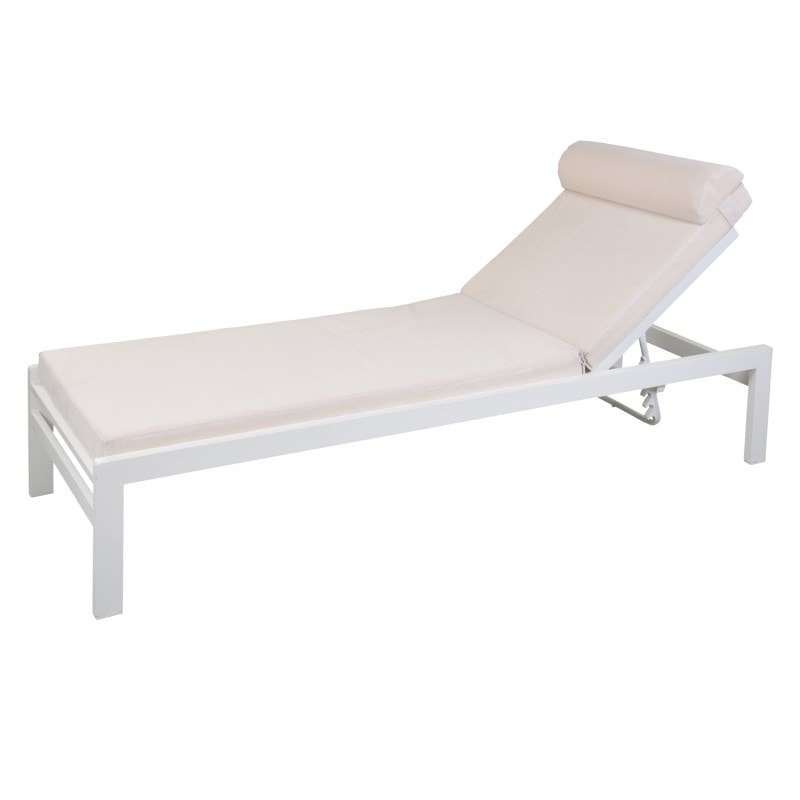 Ξαπλώστρα αλουμινίου Brooklin με ανάκλιση στην πλάτη