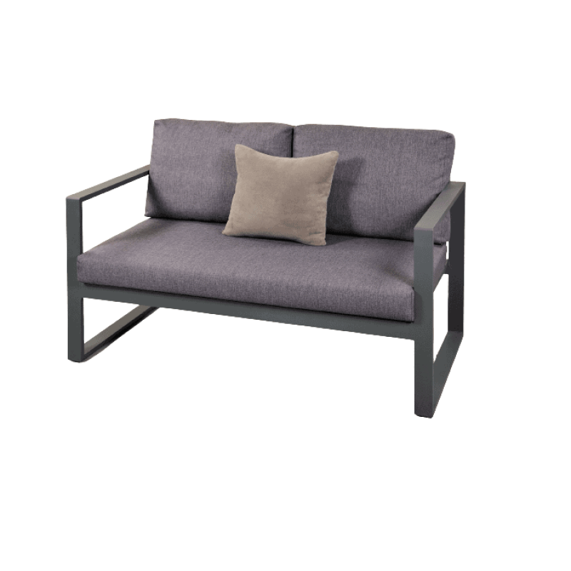 Καναπές διθέσιος αλουμινίου ZOE1 Διάσταση προϊόντος : 140X70X78