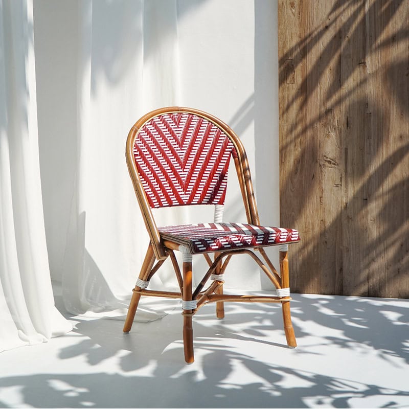 Καρέκλα Bistro από Μπαμπού και συνθεκτικό Rattan -33908  Διάσταση προϊόντος: 43x77x92H